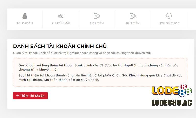 Giá trị rút phải đảm bảo hạn mức tối thiểu